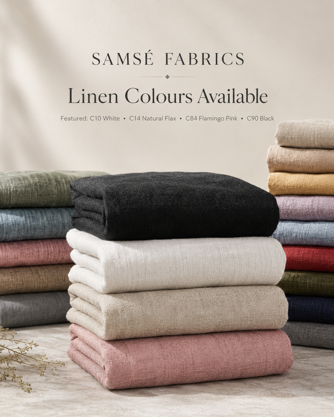 SAMSÉ Premium Linen Fabric