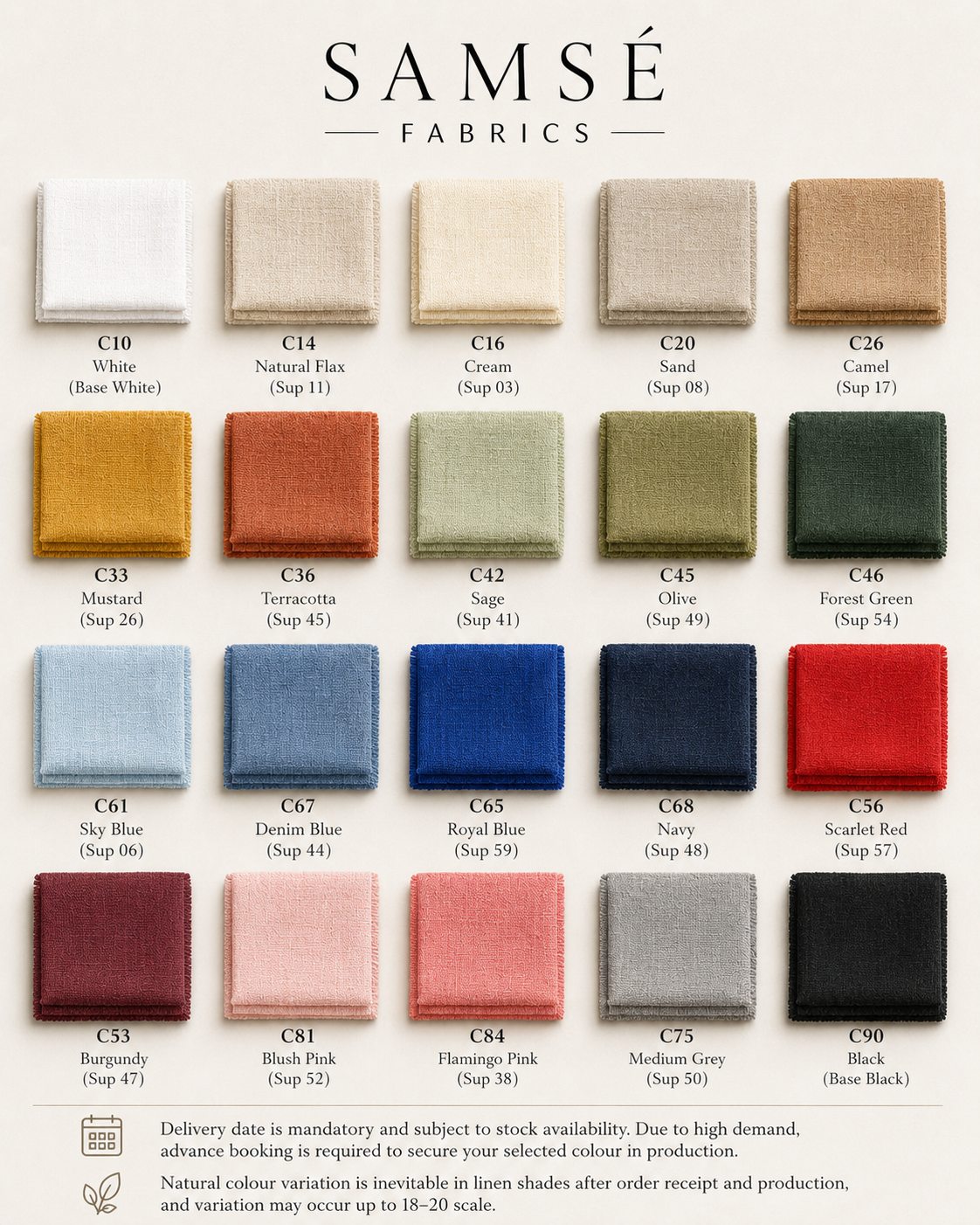 SAMSÉ Premium Linen Fabric