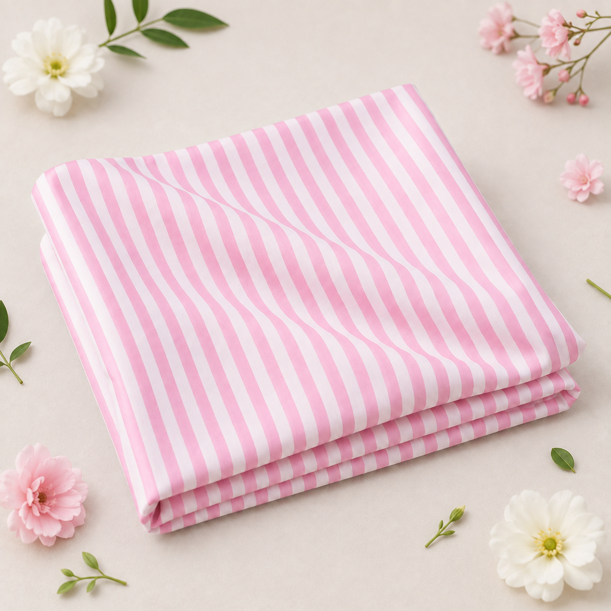 6MM Alternating Candy Stripes Printed Fabrics
